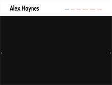 Tablet Screenshot of alex-haynes.com